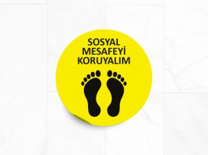 Mesafe Yer / Zemin Sticker